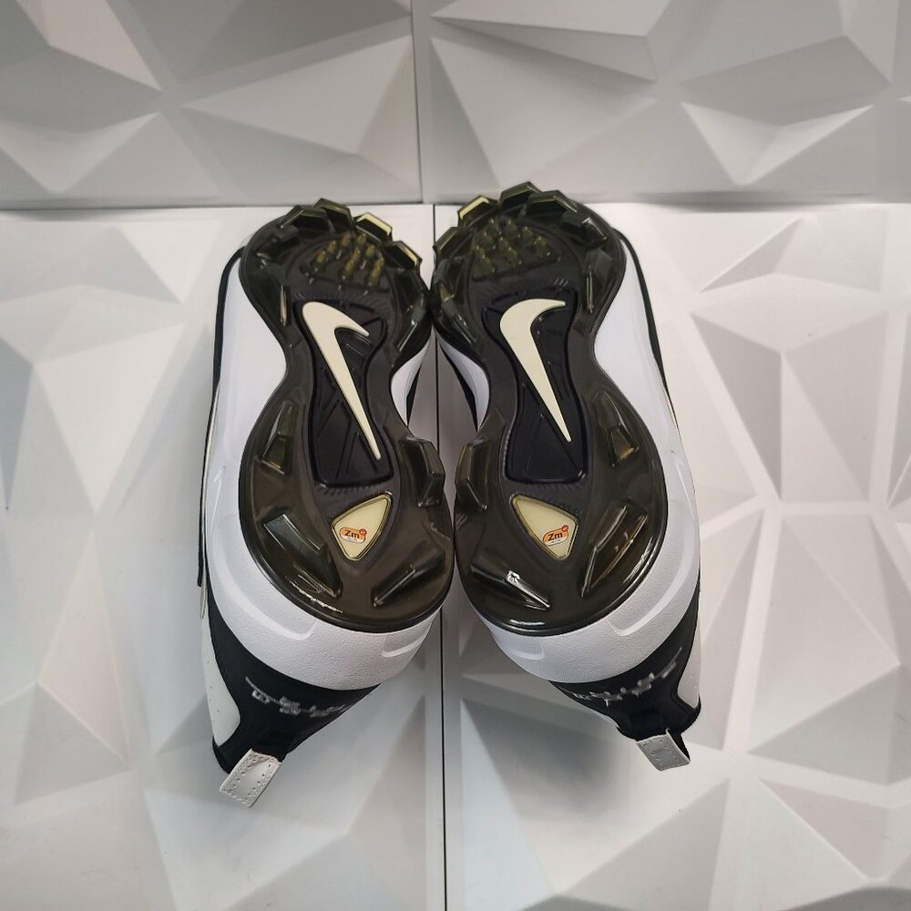 Nike Men's Football Cleats 18 White Black Shoe Lacrosse Air Zoom Boss Shark - Picture 7 of 13
